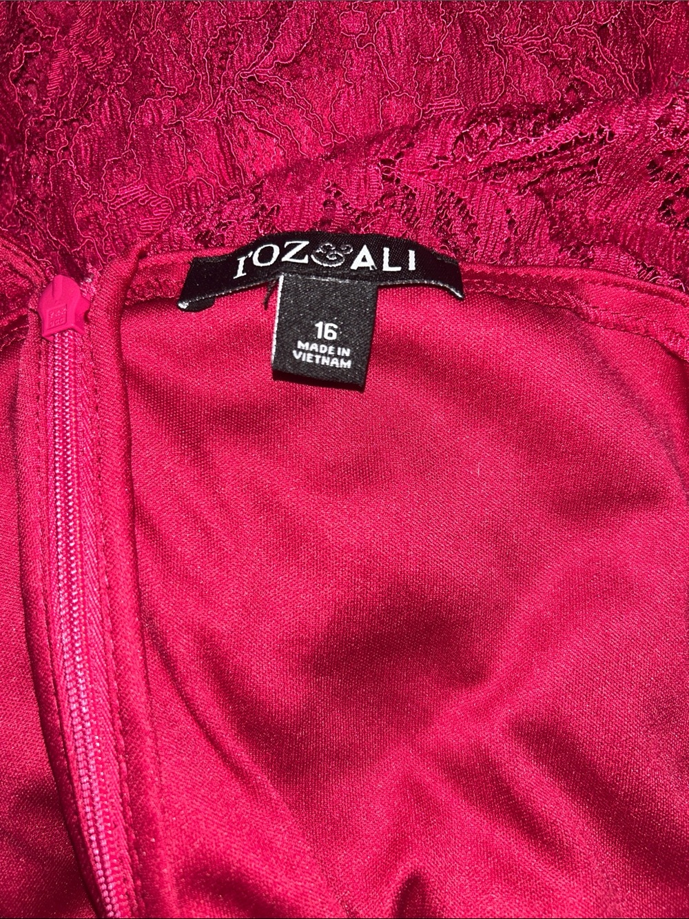 Women’s Red Spring Mini Dress - Picture 3 of 7